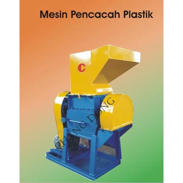 Electric Plastic Crusher Machine 10 Hp Size 1500 x 900 x 1800 mm
