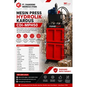Mesin Press Hidrolik Kardus CDI-MPH50