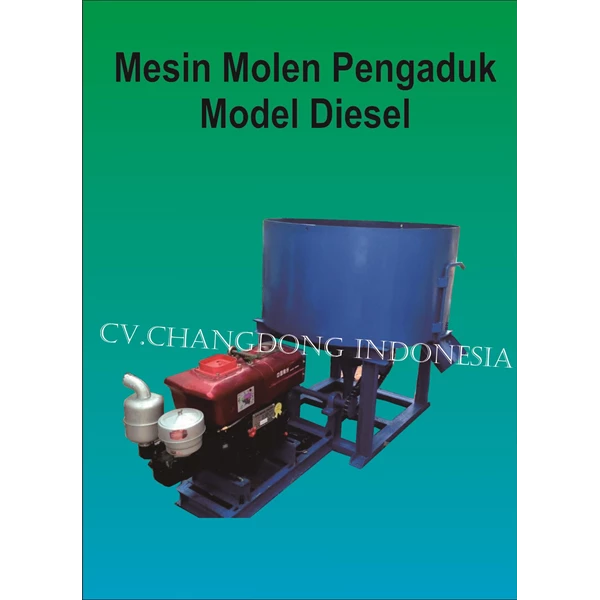 Mesin Pengaduk Adonan Batako Model Dieel