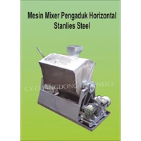 Mesin Pengaduk Mixer Hrizontal Stenlies