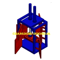 Double Cylinder 300 kg cardboard press machine